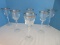 Set - 6 Mikasa Water Goblets TS101 Full Lead Crystal Wheaton Pattern Clear