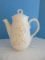 Metlox Poppytrail Vernon White Antique Grape Pattern Coffee Pot & Lid, 7 Cups