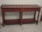 Magnificent Butler Specialty Co. Walnut Finish Console/Sofa Table w/ Gallery
