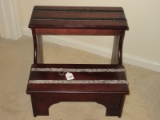 Bombay Outlet Mahogany Finish Bed Step