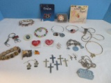 Holiday Theme Jewelry American Flag/Pendant, Bracelets, Charm Key Ring, Religious