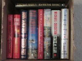 9 Books Hard Back Novels by John Sanford, Pat Conroy, Mary Higgins Clark, Thomas Harris, Etc.