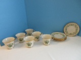 12 Pieces - Lenox Fine China Holiday Pattern Dimension Collection Holly Berries Design