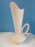 Mid-Century Modern Ewer Pitcher w/ Loop Handle Textured Finish