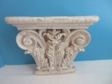 Italian Neoclassical Style Resin Corbel Wall Décor Shelf Acanthus Leaf Scroll Design