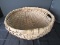Wooden Vintage Wicker Design Round Basket