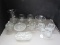 Prescut Glass Lot - Nestle Globe Cups, Vase, Pitcher/Creamer, Etc.