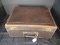 Vintage Leather File Organizer Suitcase