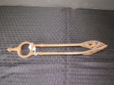 Vintage Metal Tongs w/ Federal Star Pierced Top