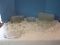 Glassware Vintage Snack Plates, Cups, 6 Plates 7 1/4