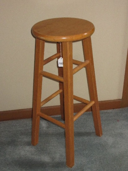 Oak Natural Finish Barstool