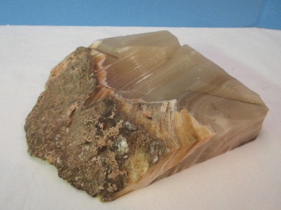 Polished Geode Ashtray w/ Natural Edge