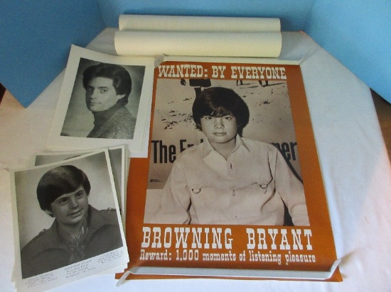 Browning Bryant Recording Artist Black/White Publicity 10" x 8" Photographs