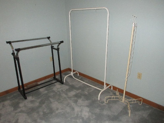 Group - Cloth Racks & Metal Stand Black is Adjustable Height