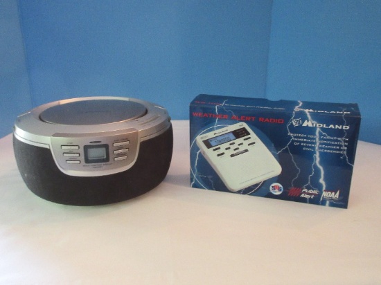 Emerson AM/FM CD Player Portable Radio Multi-Function Display & Weather Alert Radio