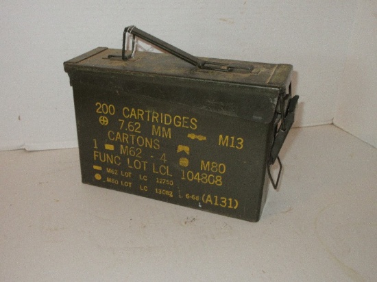 Military Empty Ammo Box 200 Cartridges 7.62mm M13