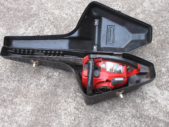 Homelite Automatic Oiling Gas Chainsaw in Case