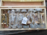Set - Brass Forstner Drill Bits in Wood Case
