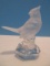 Signed Goebel Hummel Frosted Crystal Collection Perched 4