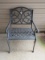 Patio/Garden Arm Chair Cast Aluminum Classic Design Pierced Scrollwork