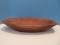 Heavy Wooden Dough Bowl Signed Base G.R. Hyder