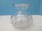 Lead Crystal Bulbous Form 6 1/2