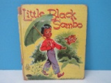 Vintage Rare Find Little Black Sambo Children's Story Book © 1953