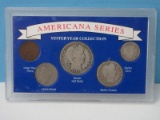 3 Silver Americana Series Yesteryear Collection 5 Coins Set 1915 