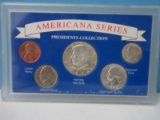 Americana Series Presidents Collection 5 Coins Set 1965 Kennedy Half Dollar