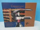 Connoisseur Corkscrew w/ Foil Cutter & Extra Screw Design Registered No.0210109