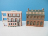 2 Shiela's Collectibles Historic Home Landmarks Charleston S.C. Wood Figurines