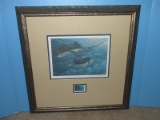 Collector's 1995-1996 South Carolina Marine Sailfish Artist Signed D. Pebbles Print