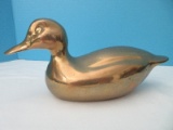 Figural Brass Duck