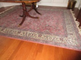 Magnificent Persian Style Design Traditional Area Rug Mauve Color w/ Fringe