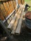 5 Long Wooden Fence Poles 8ft