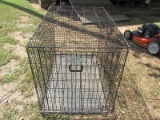 Black Metal Wire Frame Pet Cage