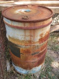 Large Metal Blue Water Barrel