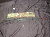 Blowgun Survival Weapon Green Metal w/ 3 Darts in Bag