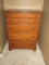 Bassett Furniture Ind. Maple 4 Drawer Chest on Bracket Feet Top is Simulated Wood Grain