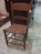 Vintage Ladder Back Chair w/ Woven Split Oak Seat