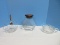 Group - Vintage Pressed Glass Juicer, Libbey Glass Hexagonal Shape Cookie Jar