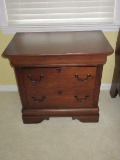 Broyhill Furniture Maison Lenoir Collection Cherry Finish Traditional Night Stand