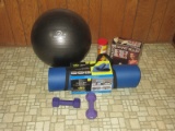 Group - Exercise Fitness Pro Body Pilates Exercise Ball 45cm, Mat Core & Flex 72