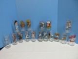 17 Collector's Cartoon Characters Glass Tumblers 8 Pepsi Collectible Warner Bros. Inc.