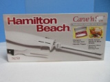 Hamilton Beach Carve N' Set w/ Compact Storage Case Nonslip Trigger