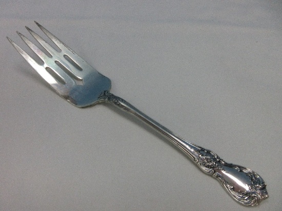 Towle Sterling Old Master Pattern Medium Solid 8 1/4" Cold Meat Serving Fork Bar Piece