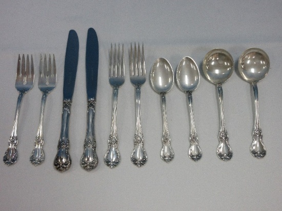 Splendid 10 Piece - Towle Sterling Old Master Pattern Silverware