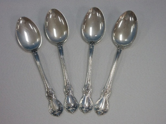 4 Towle Sterling Old Master Pattern 6" Silverware Teaspoons