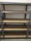 Gray Metal Heavy Duty Utility Storage Shelf Unit w/ Partical Board Shelves