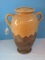 Vintage Ceramic Olive Jar Mediterranean Vessel w/ Double Handles